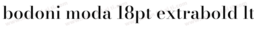 bodoni moda 18pt extrabold ltalic字体转换